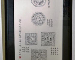 田口 祐仙 漢代瓦當方格四乳葉文鏡方傳(臨書) 田口 祐仙 漢代瓦當方格四乳葉文鏡方傳(臨書)